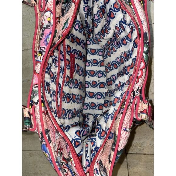 Vera Bradley Glenna Satchel Bag in "Stitched Flowers" Pattern - Picture 5 of 9